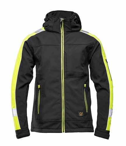 Kurtka softshell SEVEN KINGS RIVAL czarno-żółta (ARSO)
