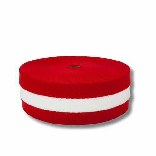 Taśma ostrzegawcza do wielokrotnego użytku (100mb) biało-czerwona