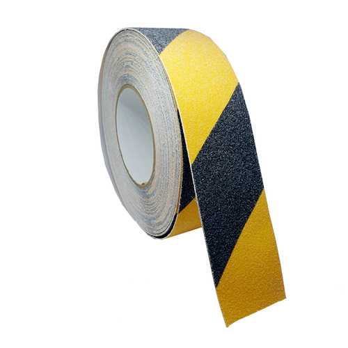 Taśma antypoślizgowa żółto/czarna 5cm rolka-18m