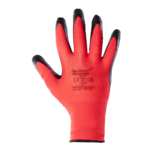 Rękawice powlekane lateksem VIPER RED