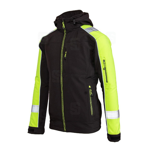 Kurtka softshell BENEFIT RIVAL czarno-żółta