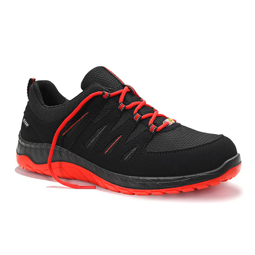 Obuwie ELTEN-Półbuty MADDOX black-red Low ESD S3